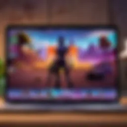 Fortnite game interface on Mac