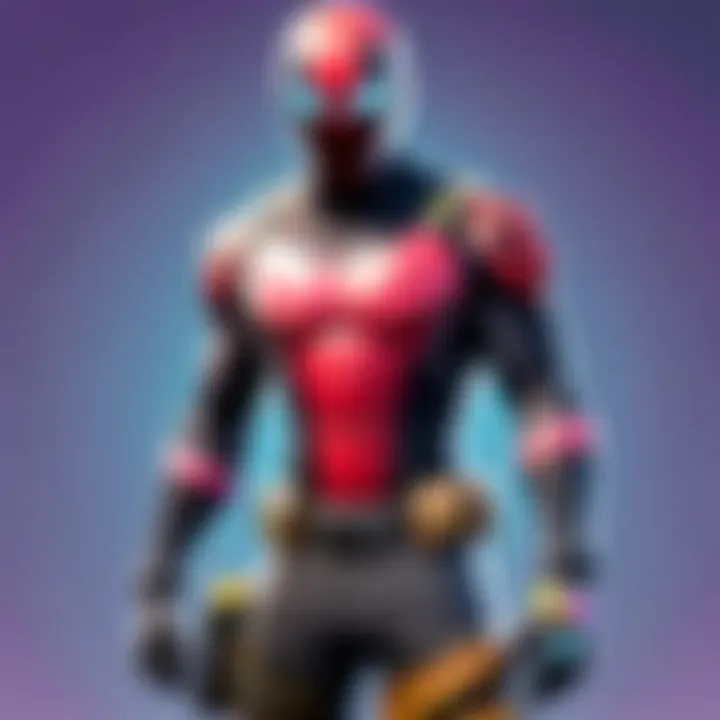 Close-up of an exclusive skin available in the Fortnite Item Shop