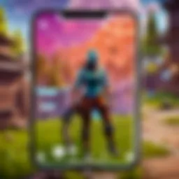 Fortnite mobile gameplay interface