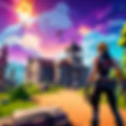 Fortnite mobile gameplay showcasing vibrant graphics