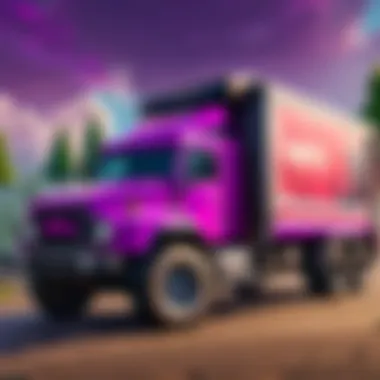 Innovative technology integration inside a Fortnite game truck