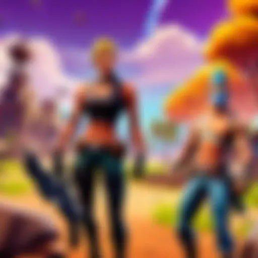 Illustration of a mobile phone displaying Fortnite gameplay
