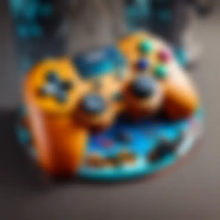 Fortnite Gaming Controller Cake Design