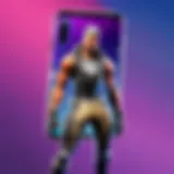 Fortnite game icon on Samsung Galaxy device