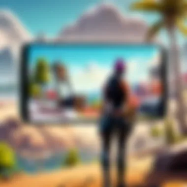 Fortnite installation progress bar on Samsung device