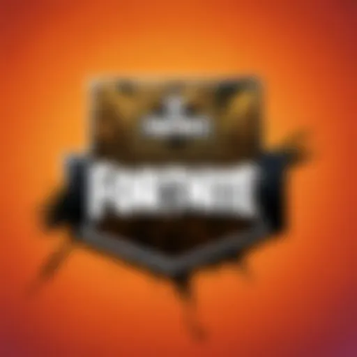 Illustration showcasing the Fortnite logo on an iOS device.