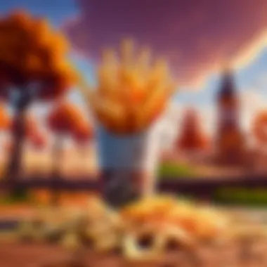 Fortnite landscape with small fries elements