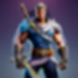 Fortnite avatar wielding mythical sword