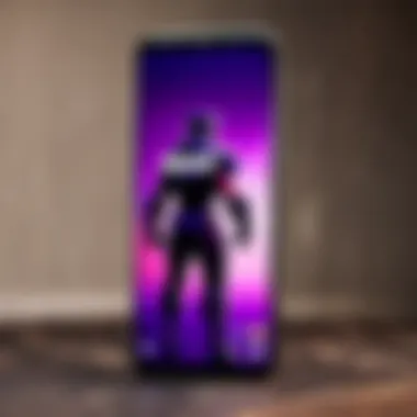 Fortnite logo on Samsung device