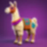 Colorful Fortnite Loot Llama Plush showcasing its intricate design