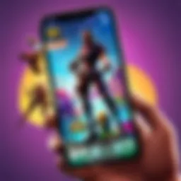 Fortnite Mobile App Interface on iPhone