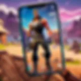 Mobile Fortnite Gaming Interface