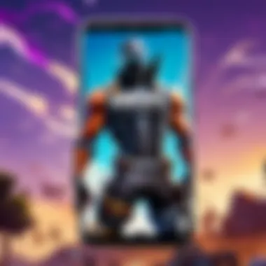 Motorola device with Fortnite app icon