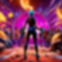 Digital Artwork of Fortnite Party Atmosphere