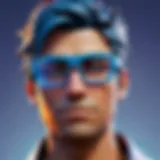 Specialized Fortnite glasses with blue light filtering technology