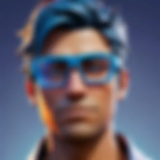 Specialized Fortnite glasses with blue light filtering technology