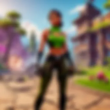 Enhanced Graphics in Fortnite with GeForce Now Screenshot of Fortnite graphics optimized through GeForce Now