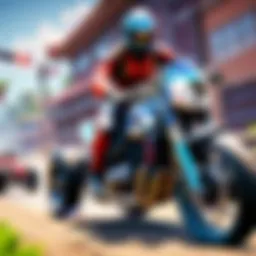 Sleek motorcycle racing on a winding track