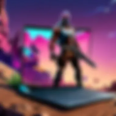 Gamer Enjoying Fortnite on Samsung Chromebook User enjoying Fortnite gameplay on a Samsung Chromebook