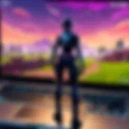 Chromebook displaying Fortnite gameplay