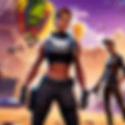 Fortnite mobile gameplay showing dynamic action