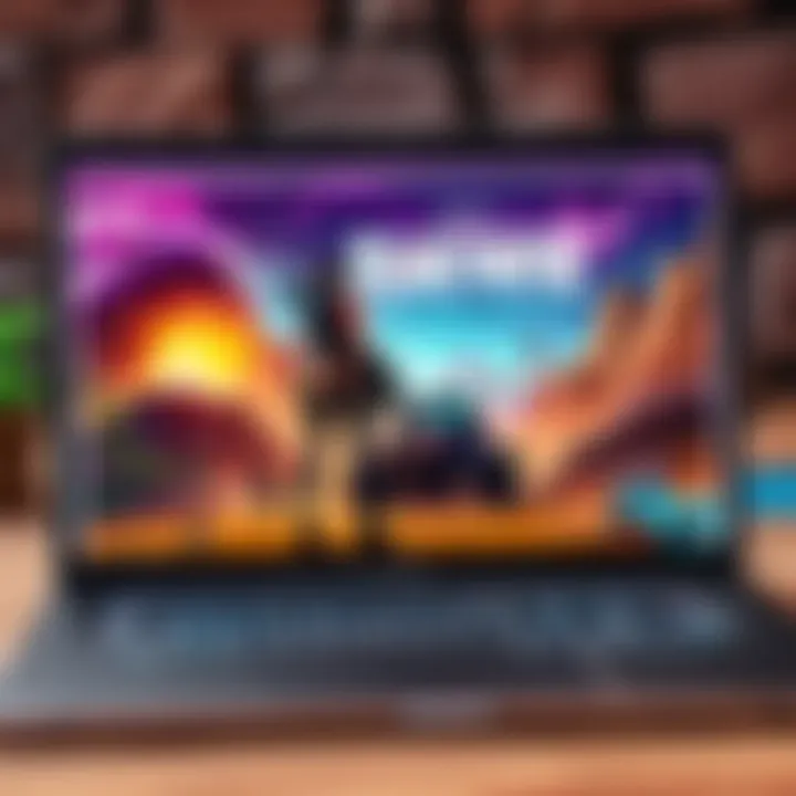 Player enjoying Fortnite without installation on a laptop.