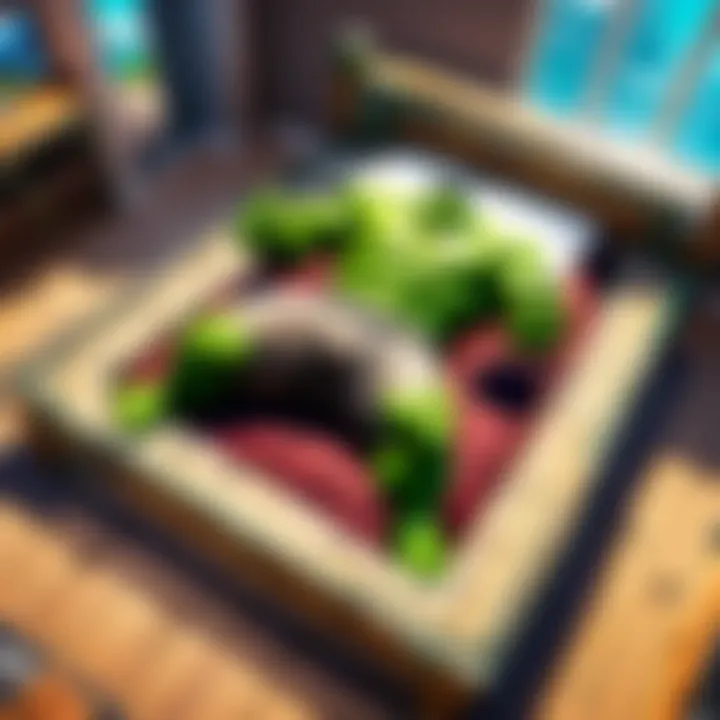 Abstract representation of the gameplay impact of Hulk beds in Fortnite