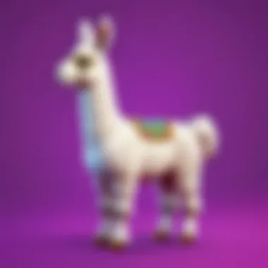 Intricate Design of Fortnite Llama Stuffed Animal