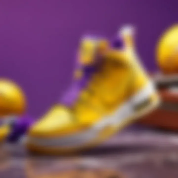 LA Lakers Sneakers Collaboration with High-End Fashion Brand