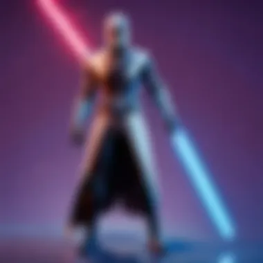 Mystical Aura of the Epic Lightsaber in Fortnite