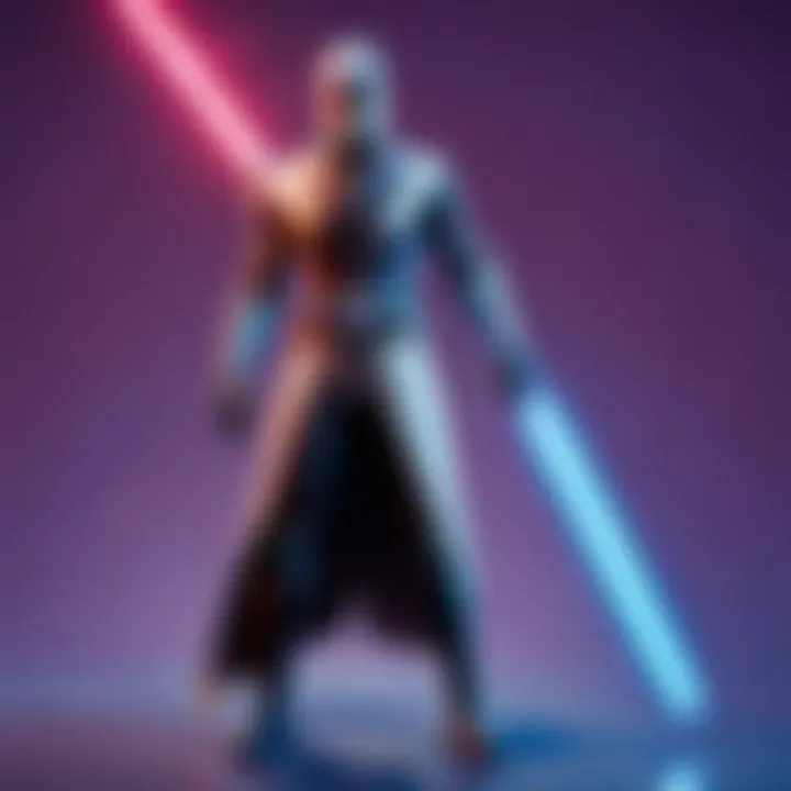 Mystical Aura of the Epic Lightsaber in Fortnite