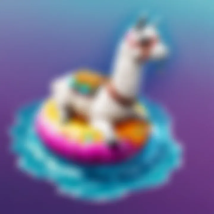 Strategic Placement of Llama Floatie