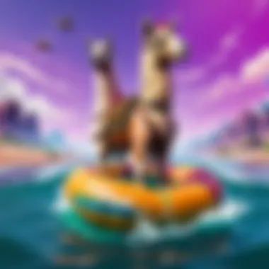 Tactical Maneuvers with Llama Floatie