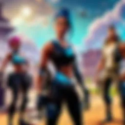 Mobile gameplay interface of Fortnite showcasing dynamic action