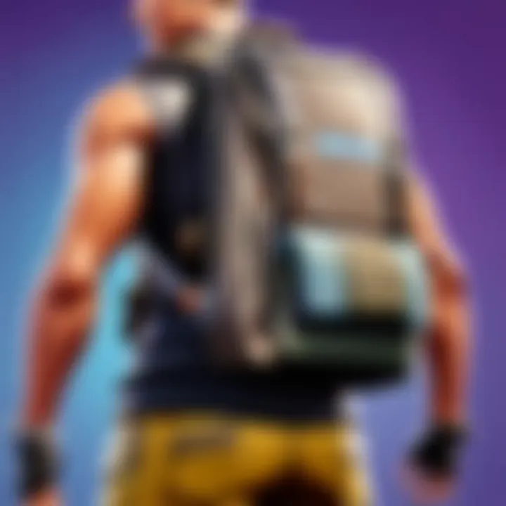 A dynamic Fortnite environment influencing backpack choices