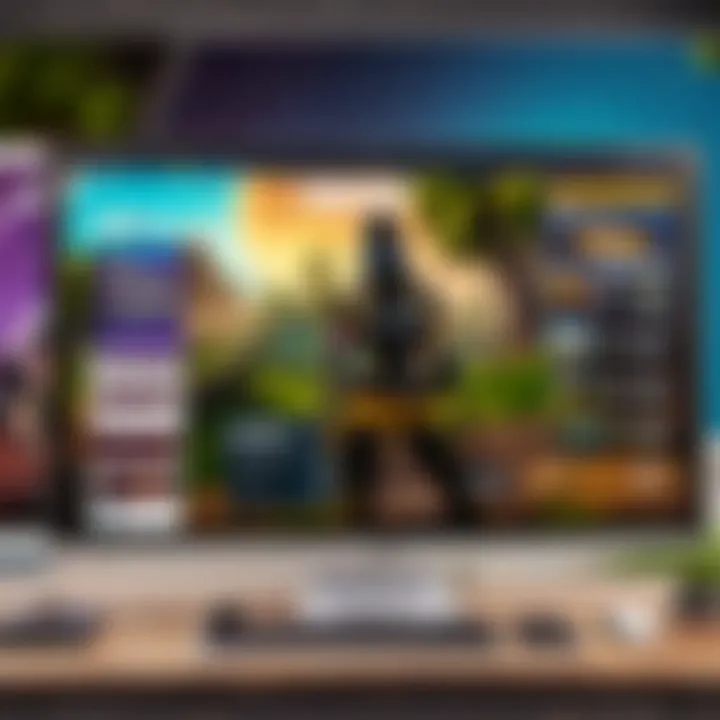 Console dashboard with Fortnite login option