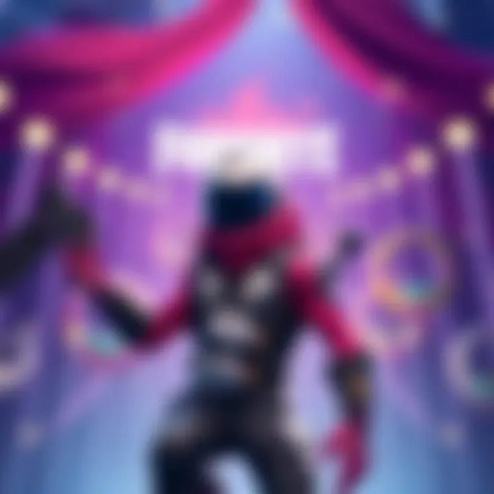 Fortnite promotional event showcasing new skins