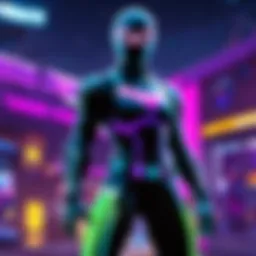 Gaming Controller in Neon Lights