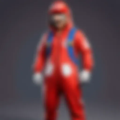 Nintendo onesie with classic Mario design