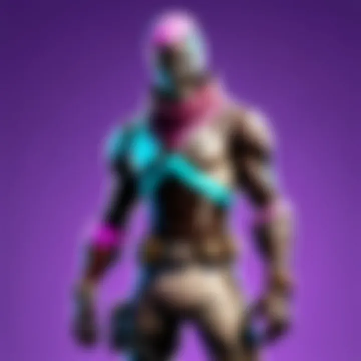 A vibrant Fortnite character showcasing unique skins