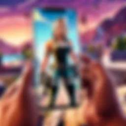 High-performance smartphone showcasing Fortnite gameplay