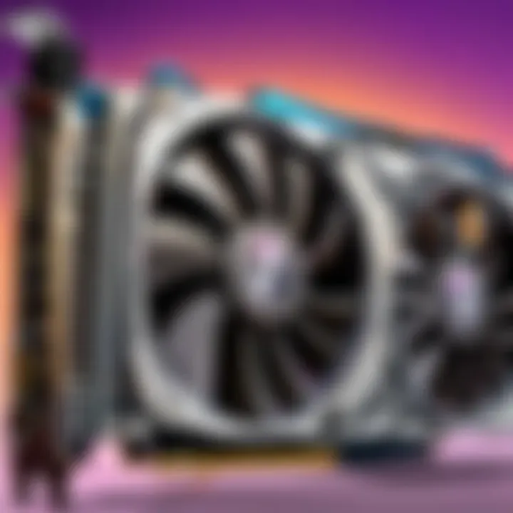 Detailed view of a graphics card designed for optimal Fortnite performance