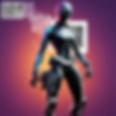 Fortnite character scanning a QR code