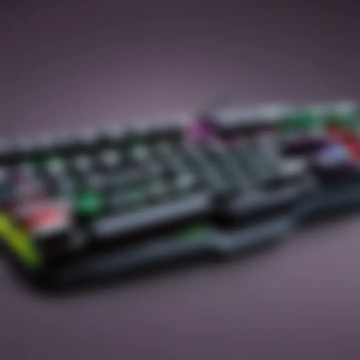 Close-Up of Razor BlackWidow X Chroma Keys