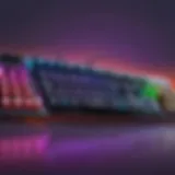 Gaming Keyboard with Vibrant RGB Lighting