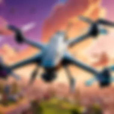 Strategic placement of speed drones on the Fortnite map