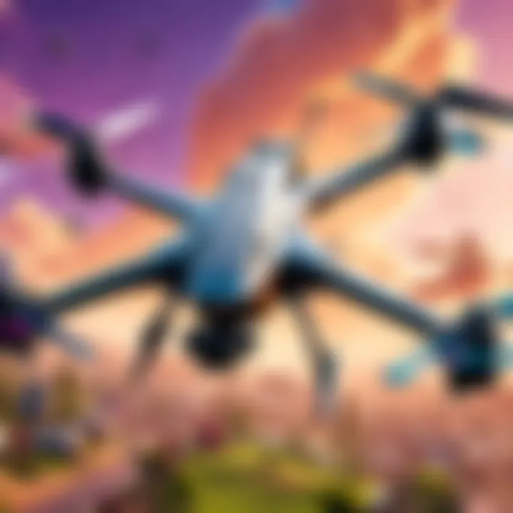 Strategic placement of speed drones on the Fortnite map