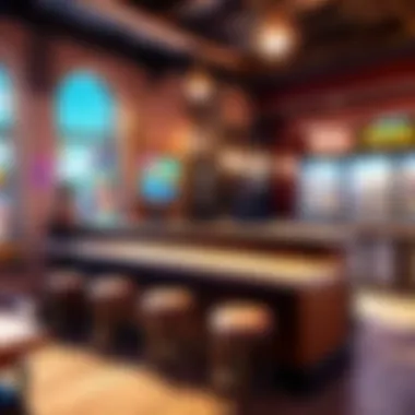 Relaxing Virtual Cafe Experience Illustration showcasing a cozy virtual cafe setting with ambient background music