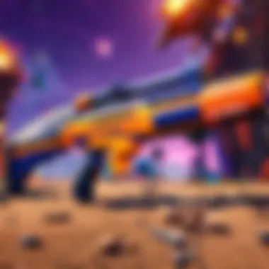 A compelling visual of marketing materials showcasing the partnership between Nerf and Fortnite