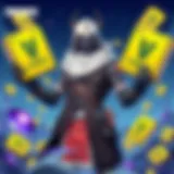 Visual representation of V-Bucks in Fortnite gameplay